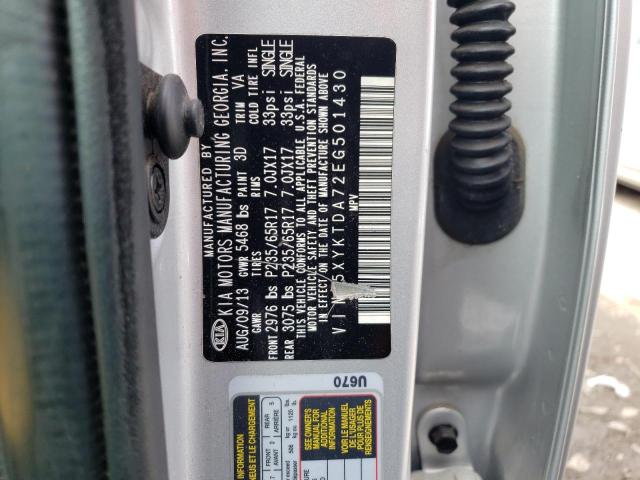 5XYKTDA72EG501430 KIA SORENTO LX