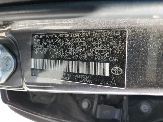 JTDKDTB35E1077308 2014 Toyota Prius C