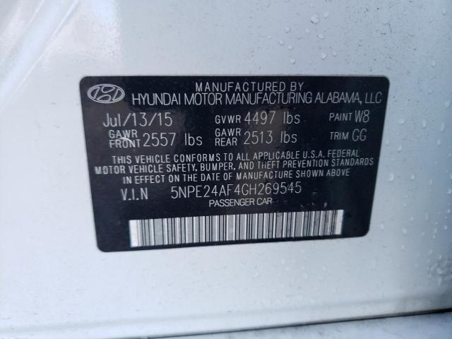 2016 HYUNDAI SONATA SE - 5NPE24AF4GH269545