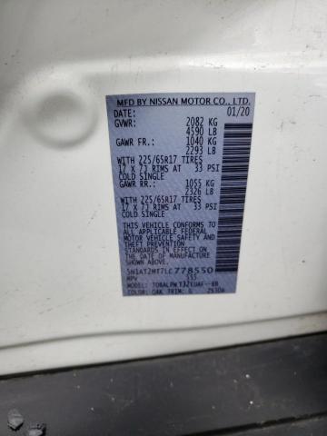 5N1AT2MT7LC778550 Nissan ROGUE S