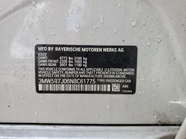 2022 BMW 330XI - 3MW5R7J06N8C61775
