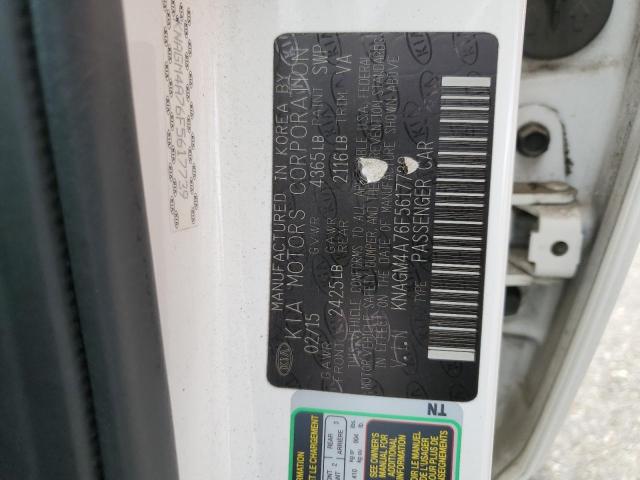 KNAGM4A76F5617739 KIA Optima Lx