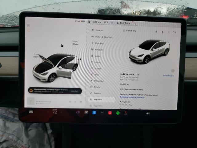 7SAYGDEE8NF308393 Tesla Model Y