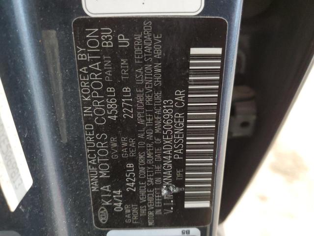 KNAGN4ADXE5069813 KIA OPTIMA HYBRID