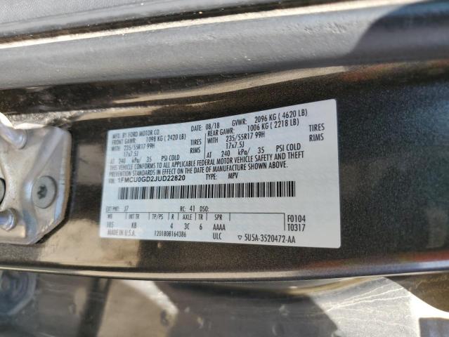 2018 FORD ESCAPE SE - 1FMCU0GD2JUD22820