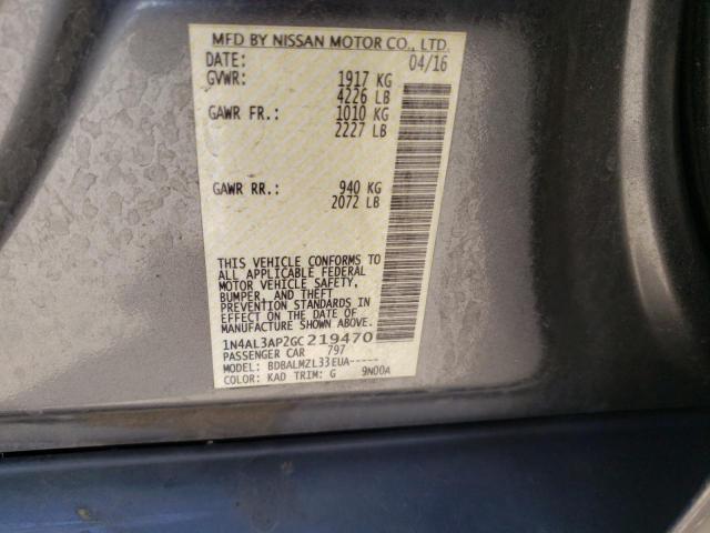 1N4AL3AP2GC219470 Nissan ALTIMA 2.5