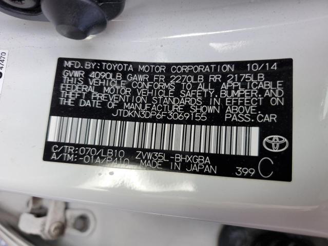JTDKN3DP6F3069155 Toyota PRIUS PLUG-IN