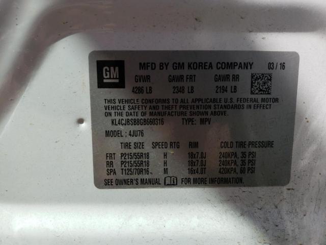 2016 BUICK ENCORE CON - KL4CJBSB8GB660316