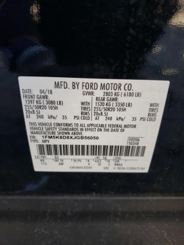 2018 FORD EXPLORER X - 1FM5K8D8XJGB56050