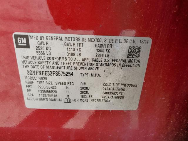 3GYFNFE33FS575254 Cadillac Srx Performance Collection