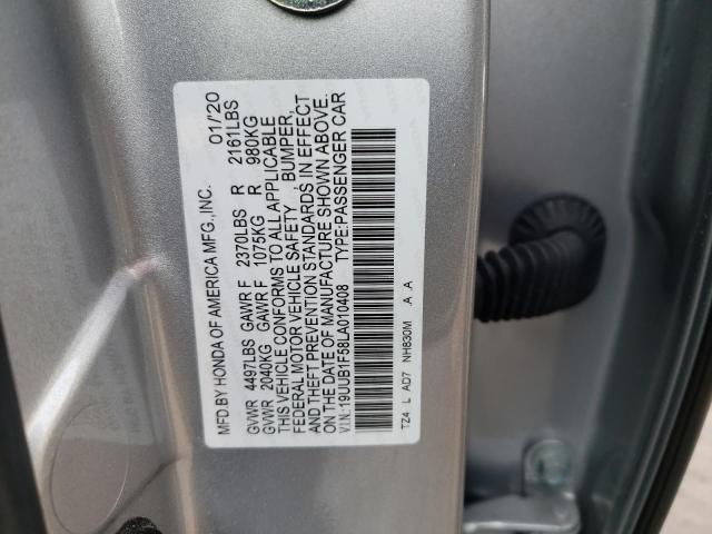 2020 ACURA TLX TECHNO - 19UUB1F58LA010408