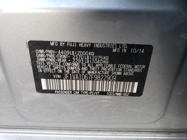 JF1VA1D67F9822909 Subaru Wrx Premium