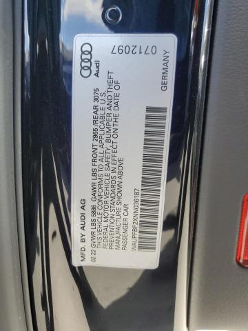 2022 AUDI S7 PREMIUM WAUPFBF2XNN036187