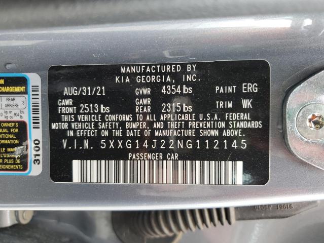 5XXG14J22NG112145 KIA K5 LXS