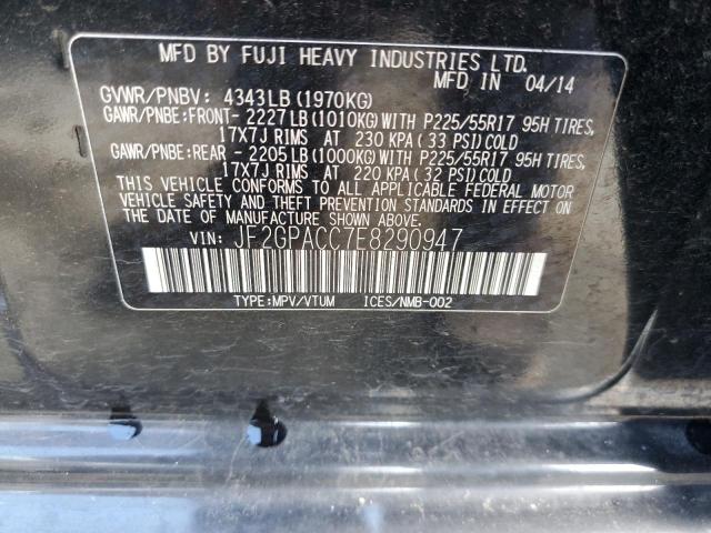 JF2GPACC7E8290947 Subaru Xv Crosstrek 2.0 Premium