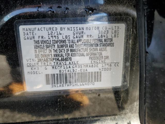 3N1AB7AP1HL664070 Nissan SENTRA S