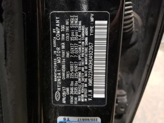 KM8J23A40HU492367 Hyundai TUCSON SE