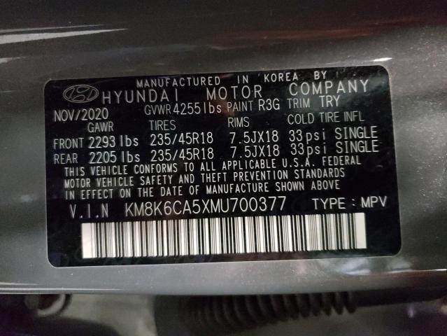 2021 HYUNDAI KONA NIGHT - KM8K6CA5XMU700377