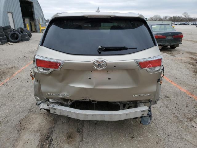 VIN 5TDDKRFH8ES014617 2014 Toyota Highlander, Limited no.6