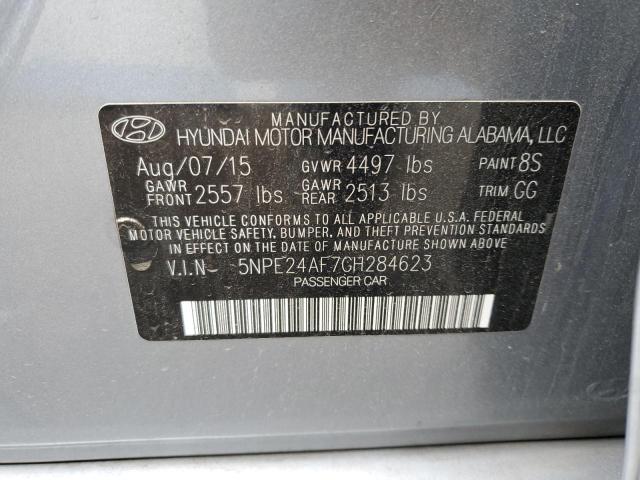 5NPE24AF7GH284623 Hyundai SONATA SE