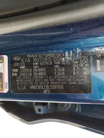 KNDCB3LC8L5397916 KIA NIRO LX