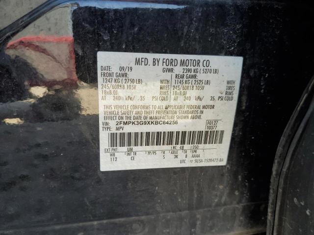 2019 FORD EDGE SE - 2FMPK3G9XKBC64256