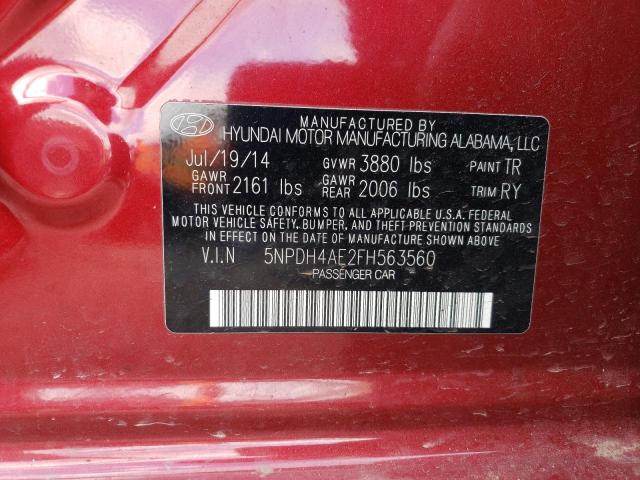 Lot #2030309099 2015 HYUNDAI ELANTRA SE salvage car