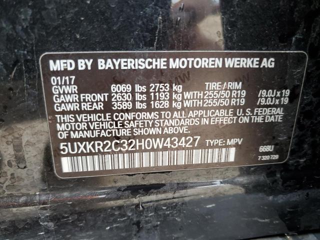 2017 BMW X5 SDRIVE3 - 5UXKR2C32H0W43427