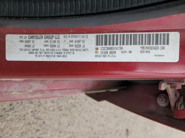 1C3CCBAB8EN141784 Chrysler 200 LX