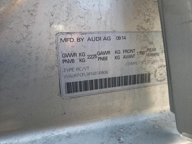 2015 AUDI A4 PRESTIG WAUKFCFL9FN014806