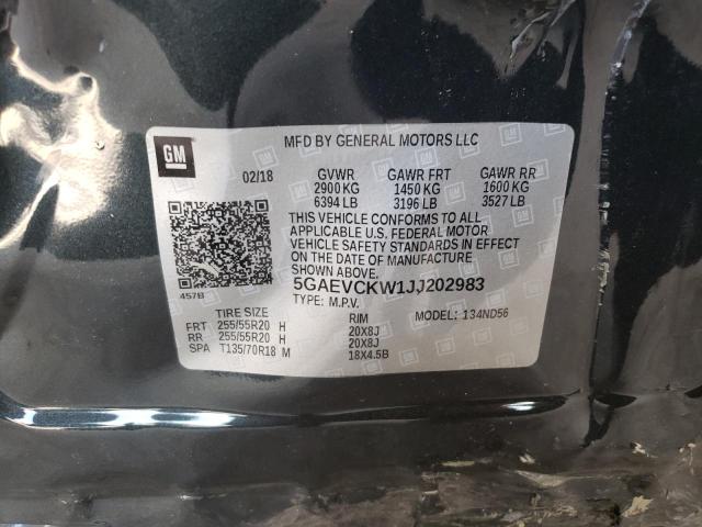 2018 BUICK ENCLAVE AV - 5GAEVCKW1JJ202983