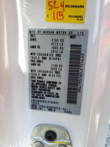 2020 NISSAN 2.5 3N6CM0KN2LK704642