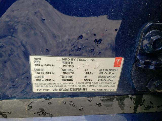 5YJSA1E26KF304699 Tesla MODEL S