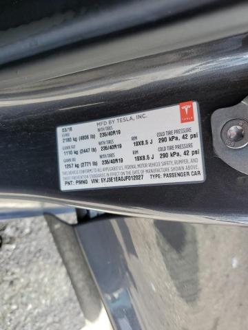 5YJ3E1EA0JF012027 Tesla MODEL 3
