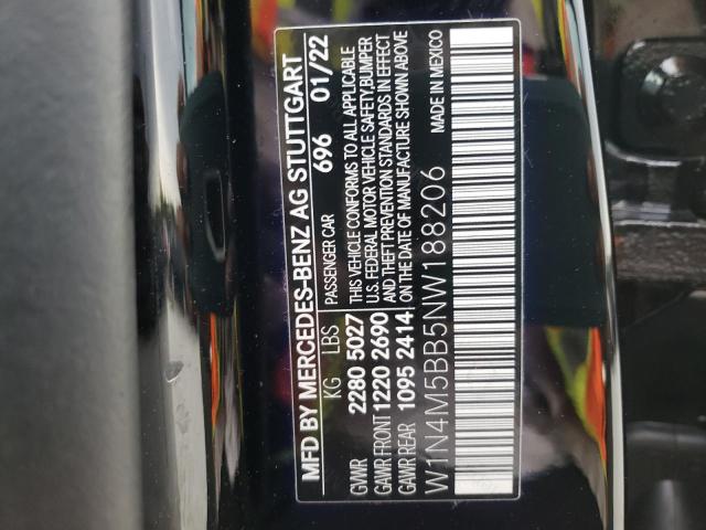 2022 MERCEDES-BENZ GLB AMG 35 W1N4M5BB5NW188206