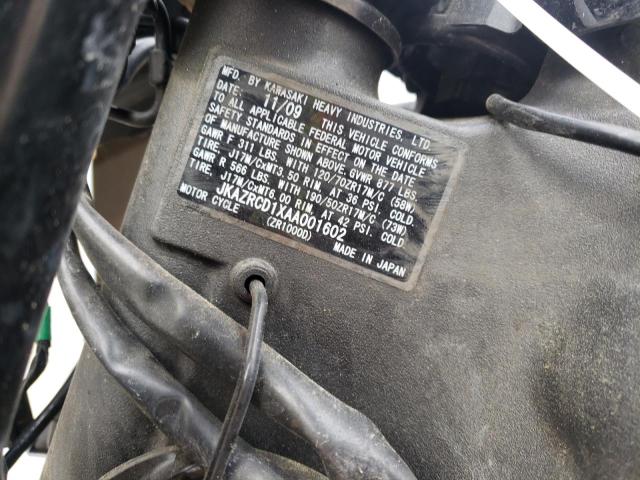 2010 KAWASAKI ZR1000 D - JKAZRCD1XAA001602