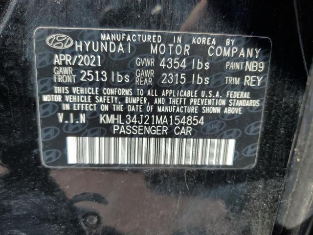 2021 HYUNDAI SONATA LIM - KMHL34J21MA154854
