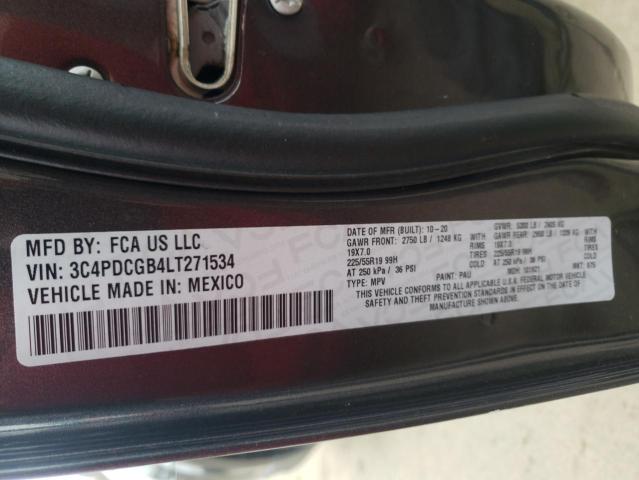 2020 DODGE JOURNEY CR - 3C4PDCGB4LT271534