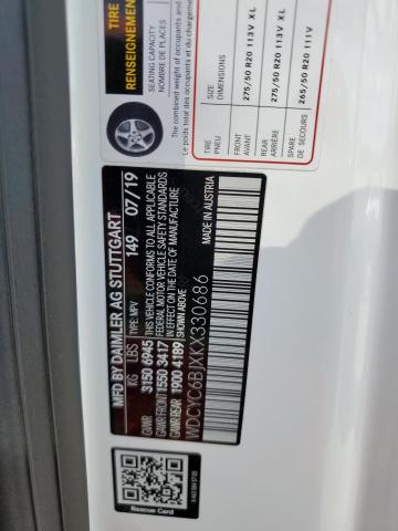 2019 MERCEDES-BENZ G 550 - WDCYC6BJXKX330686