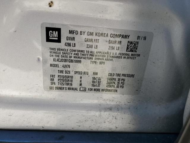 KL4CJDSB1GB618999 Buick Encore Premium