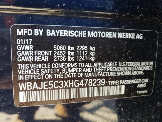 WBAJE5C3XHG478239 BMW 540 I
