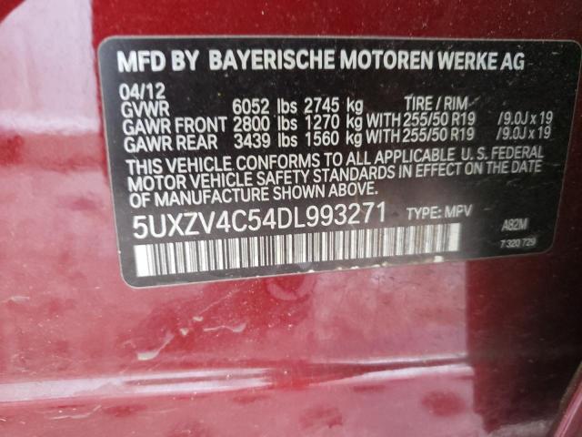 VIN 5UXZV4C54DL993271 2013 BMW X5, Xdrive35I no.12