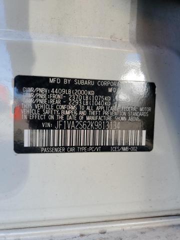 JF1VA2S62K9813134 Subaru Wrx Sti