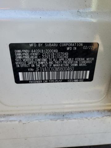 JF1VA1C60M9800460 Subaru Wrx Premium