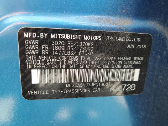 2018 MITSUBISHI MIRAGE GT ML32A5HJ7JH013687