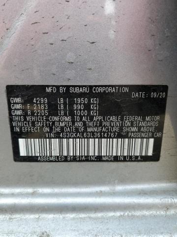 4S3GKAL63L3614767 Subaru Impreza Sport