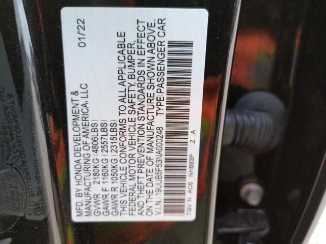 2022 ACURA TLX TECH A - 19UUB5F53NA000248