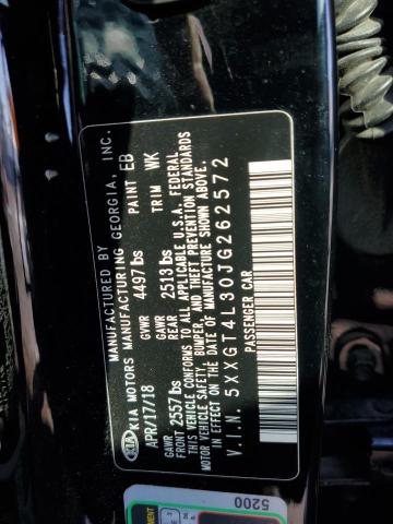 5XXGT4L30JG262572 KIA Optima Lx