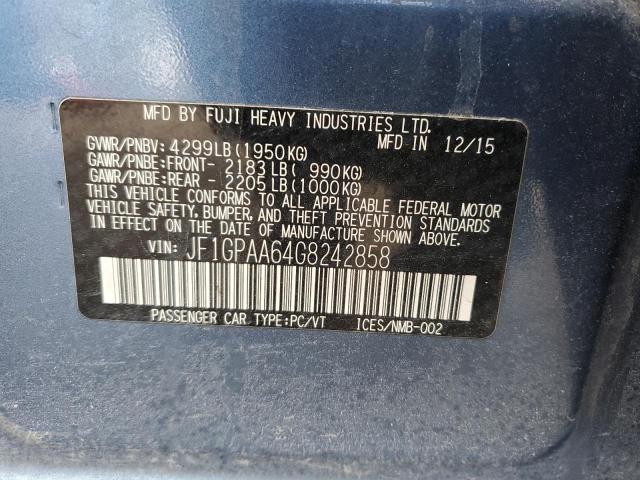 JF1GPAA64G8242858 Subaru Impreza