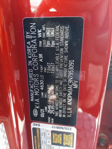 KNDPM3AC9N7953091 KIA Sportage Lx